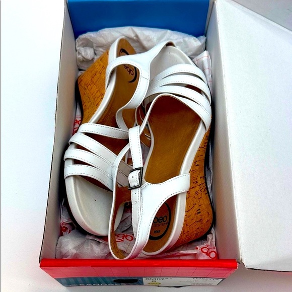 Abeo Loretta White Leather Orthotic Sandal: NWB - Picture 2 of 15